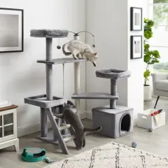 Sam's Pets Longshot 53.5"  Cat Tree In Gray