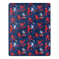 Spider-Man Fearless Spidey with Hugger Throw Blanket Plush Silk Touch