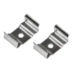 SUNPACK Flush Hanging Clips, Silver (2 Clips Per Pack)