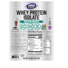 Chocolate Whey Protein Isolate by Now Foods  -  10 lbs Powder