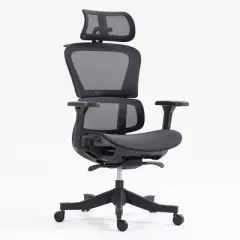 Grungis Mesh 360&deg; Swivel Office Chair on Wheels,Modern Gaming Chair with High Back and Adjustable Height and 3 Angles,Computer Chair for Office