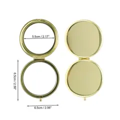 Unique Bargains Simple Small Circle Makeup Mirror 1 Pc