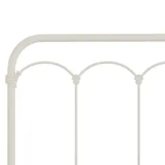 Full Jocelyn Metal Headboard Soft White - Hillsdale Furniture
