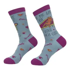 Crazy Dog Women's Draw Me Like One Of Your French Girls Socks Funny Lounging Cat