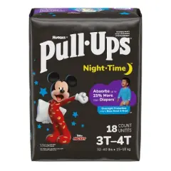 Pull-Ups Night-Time Disposable Training Pants Jumbo Pack - 3T-4T - Boy - 18ct
