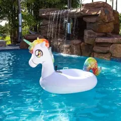 PoolCandy Tube Runner Special Edition Motorized Unicorn Pool Float Ultra Durable Fun In The Sun For Hours Great For Pools, Lakes, And More