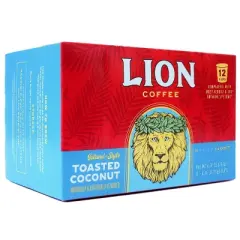 Lion Coffee Toasted Coconut Medium Roast Coffee Pods - 12ct