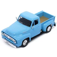 1953 Ford F-100 Pickup Truck Light Blue 1/43 Diecast Model Car by Road Signature