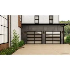 Urban Ambiance Luxury Transitional Outdoor Wall Sconce 18.125''H x 9.75''W,  Midnight Black Finish,  Greensboro Collection, UHP1377