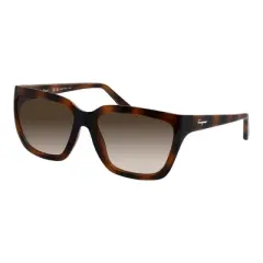 Salvatore Ferragamo SF 1018S 214 Womens Rectangular Sunglasses Tortoise 59mm