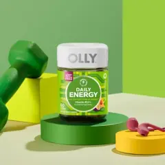 OLLY Daily Energy Caffeine-Free Gummies with Vitamin B12, CoQ10 & Goji Berry - Tropical Passion - 60ct
