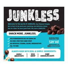 JUNKLESS Chocolate Chip Chewy Granola Bars - 6.6oz/6ct