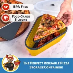Pizza Pack Silicone Storage Container with Trays