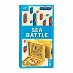 Professor Puzzle USA, Inc. Sea Battle | Classic Wooden Family Board Game