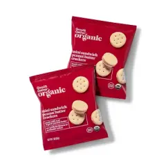 Organic Mini Peanut Butter Sandwich Crackers - 8oz/8ct - Good & Gather&trade;