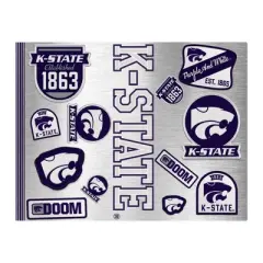 NCAA Kansas State Wildcats Varsity Thirst Water Bottle - 24oz: Stainless Steel, Plastic Lid