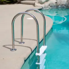 XtremepouwerUS 5-Step Swimming Pool Ladder With Stainless Steel Steps, In Ground Pool Step
