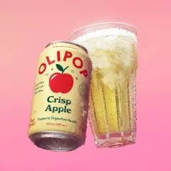 OLIPOP Crisp Apple Prebiotic Soda - 12 fl oz Can