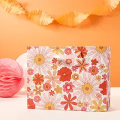 Medium Gift Bag - Spritz&trade;: Multicolored Floral Botanical Wedding Gift Bag, Medium Size, 10"x12.75"x5"
