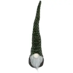 Northlight Pointy Hat Gnome Christmas Decoration - 18" - Dark Green