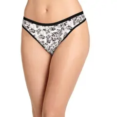 Jockey Women's Organic Cotton Stretch Logo Thong - 3 Pack