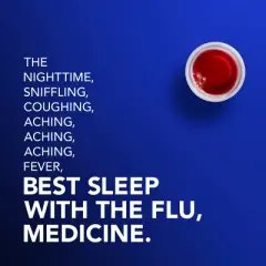 Vicks Intense Flu Warming Combo Syrup - Acetaminophen - Black Cherry - 24 fl oz