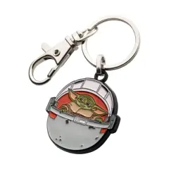 SalesOne LLC Star Wars The Mandalorian The Child In Carriage Enamel Keychain