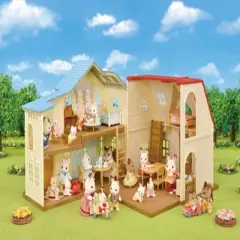 Calico Critters Hillcrest Home Gift Set, Dollhouse Playset with Figures, Furniture and Accessories