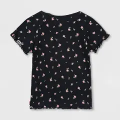 Levi's&reg; Girls' Ruffle Hem Short Sleeve T-Shirt - Black