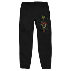 Batman V Superman Dawn Of Justice 2 Heroes in Fight Position Men&rsquo;s Black Jogger Sweatpants