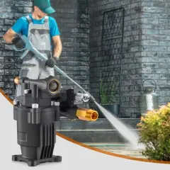 VEVOR Pressure Washer Pump, 3/4" Shaft Horizontal, 3500 PSI, 2.5GPM, Replacement Power Washer Pumps Kit with 5 Nozzles, Black