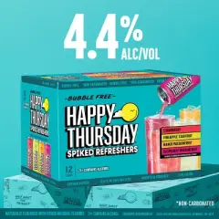 Happy Thursday Variety Spiked Refreshers - 12pk/12 fl oz Cans