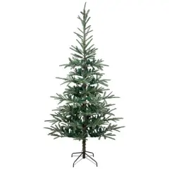 Northlight Real Touch&trade;️ Slim Nordmann Fir Layered Artificial Christmas Tree - 6.5' - Unlit