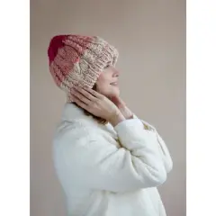 Shiraleah Spencer Pink Ombre Knit Beanie