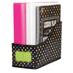 Teacher Created Resources&reg; Chalkboard Brights Book Bin, 5"W x 8"H x 11"D, Pack of 3