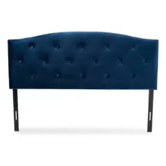 Leone Velvet Fabric Upholstered Headboard - Baxton Studio