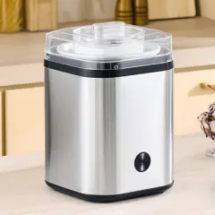 VEVOR Ice Cream Maker, 2.11 Qt. Large Capacity, Electric Automatic Ice-Cream Machine, with Easy Operation & Cleaning, Stainless Steel Shell, Silver