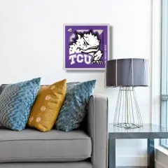 NCAA TCU Horned Frogs 3D Logo Series Wall Art - 12"x12"