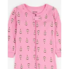 Leveret Footed Sleeper Cotton Girls Pajamas