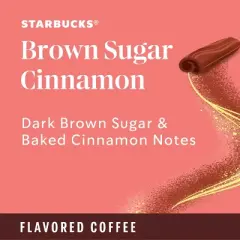 Starbucks Brown Sugar Cinnamon Flavor Dark Roast Keurig K-Cup Coffee Pods - 22ct/7.9oz
