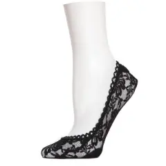 Memoi Pretty Daisy No Show Liner Socks