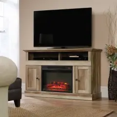 Cannery Bridge Fireplace TV Stand for TVs up to 60" Lintel Oak - Sauder