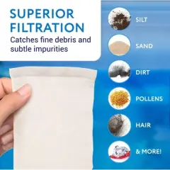 Impresa Micro Filter Bags - 10 Pack - Pool Vacuum Cleaner Bags - Fits Water Tech Pool Blaster Pool Vacuum Cleaners