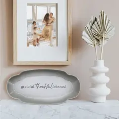Pavilion Gift Company - Thankful - 12" Trays - Serving Trays
