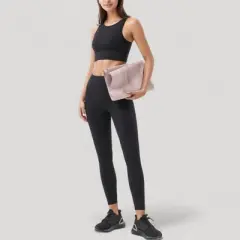 Anna-Kaci Active Women's High Neck Longline Sports Bra with Wide Straps and Keyhole Back for Stylish Medium Support