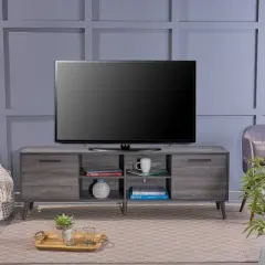 74" Dontae Mid Century Modern TV Stand  - Christopher Knight Home