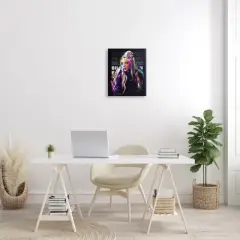 Stupell Industries Billie Eilish Modern Abstract Geometric Portrait Famous Figure Canvas Wall Art