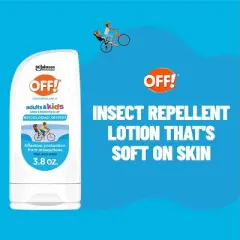 OFF! Adults and Kids Mosquito Repellent Picaridin&nbsp;Bug Lotion - 3.8oz