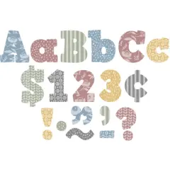 Teacher Created Resources&reg; Classroom Cottage 4" Bold Block Letters Combo Pack, 230 Pieces Per Pack, 3 Packs
