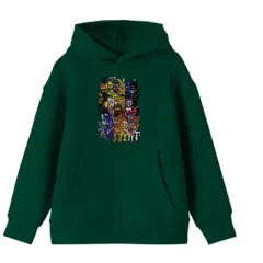 Five Nights at Freddy's Character Group Art Boy's Forest Green Sweatshirt
